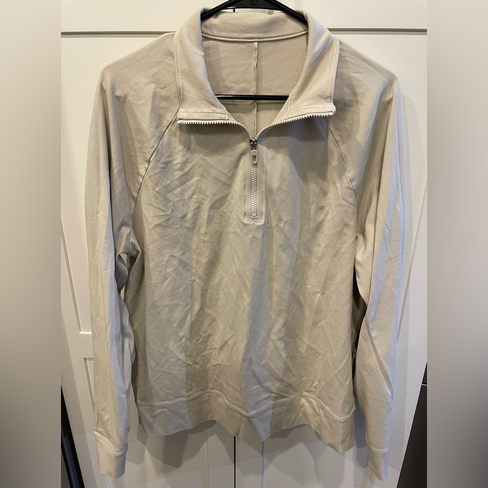 lululemon athletica Men's Half-Zip Pullover - Light Beige